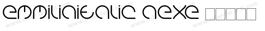 EmmiliaItalic-aexE字体转换