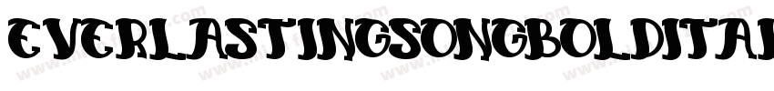 EverlastingSongBoldItalic-8KZz字体转换
