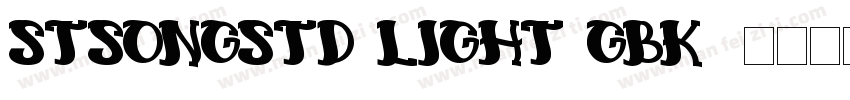 STSongStd-Light-GBK-字体转换