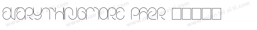 EverythingMore-PA2r字体转换