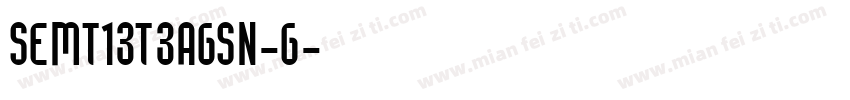 SEMT13T3AGSN-G字体转换