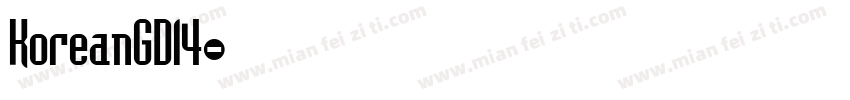 KoreanGD14字体转换
