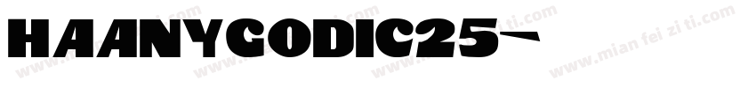 HaanYGodic25字体转换