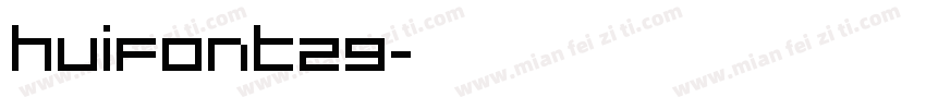 HuiFont29字体转换