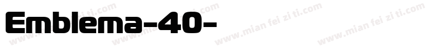 Emblema-40字体转换