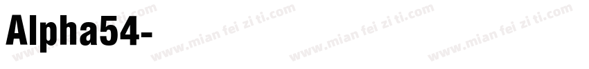 Alpha54字体转换
