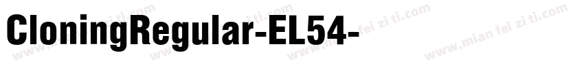 CloningRegular-EL54字体转换