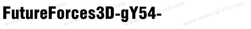 FutureForces3D-gY54字体转换