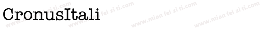 CronusItalic-M56J字体转换