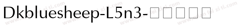 Dkbluesheep-L5n3字体转换