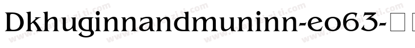 Dkhuginnandmuninn-eo63字体转换