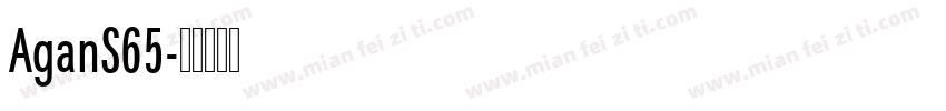 AganS65字体转换