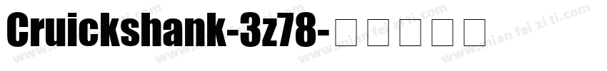 Cruickshank-3z78字体转换