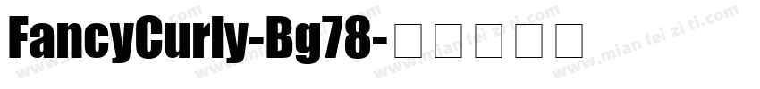 FancyCurly-Bg78字体转换
