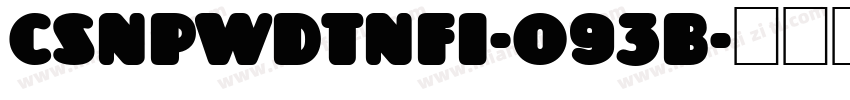 Csnpwdtnfi-o93B字体转换