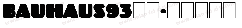 bauhaus93字体字体转换