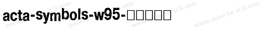 acta-symbols-w95字体转换