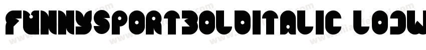 FunnySportBoldItalic-L1jW字体转换