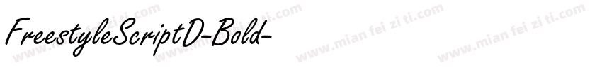 FreestyleScriptD-Bold字体转换