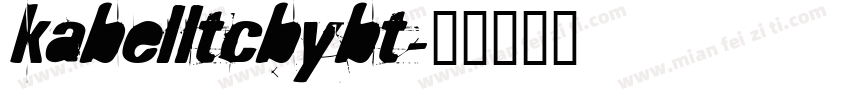 kabelltcbybt字体转换