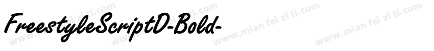 FreestyleScriptD-Bold字体转换