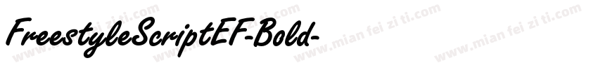 FreestyleScriptEF-Bold字体转换