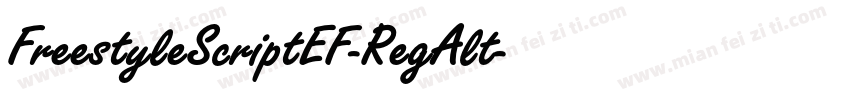 FreestyleScriptEF-RegAlt字体转换