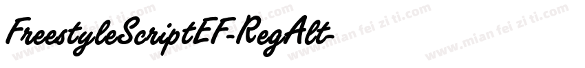 FreestyleScriptEF-RegAlt字体转换
