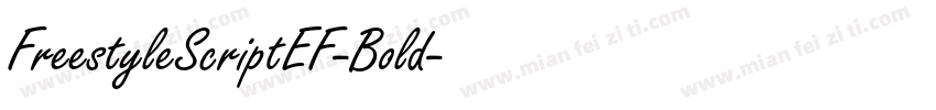 FreestyleScriptEF-Bold字体转换