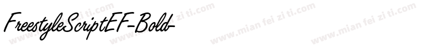 FreestyleScriptEF-Bold字体转换