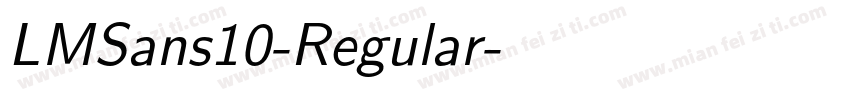 LMSans10-Regular字体转换