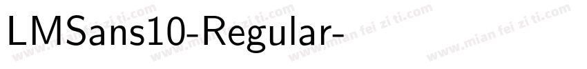 LMSans10-Regular字体转换