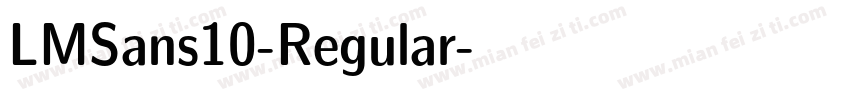 LMSans10-Regular字体转换