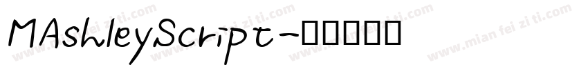 MAshleyScript字体转换
