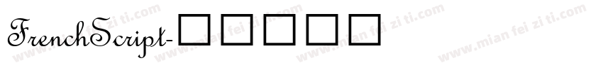 FrenchScript字体转换