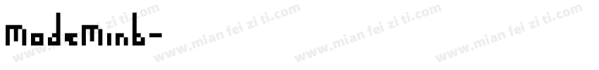 ModeMinb字体转换