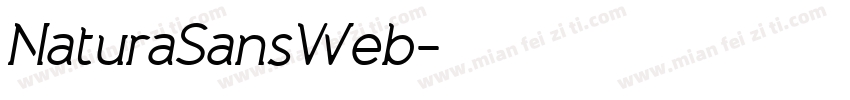 NaturaSansWeb字体转换