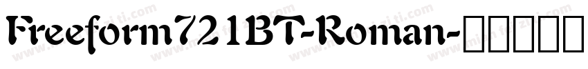 Freeform721BT-Roman字体转换