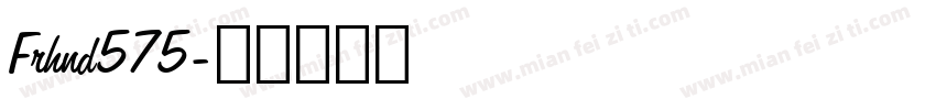Frhnd575字体转换