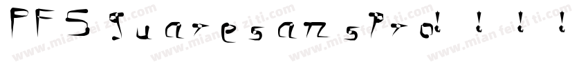 PFSquaresanspro字体转换