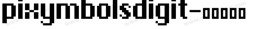 pixymbolsdigit字体转换