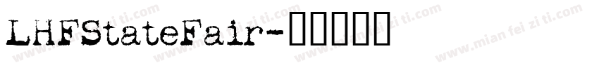 LHFStateFair字体转换