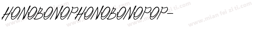 honobonophonobonopop字体转换