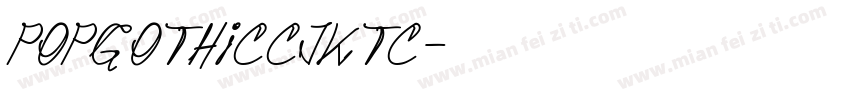 popgothiccjktc字体转换