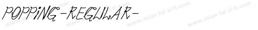 popping-regular字体转换