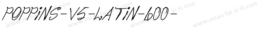 poppins-v5-latin-600字体转换
