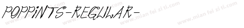 poppints-regular字体转换