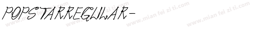 popstarregular字体转换