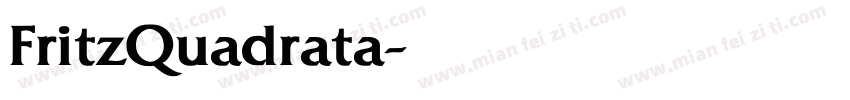 FritzQuadrata字体转换