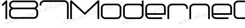 187ModerneCapsAUG47字体转换
